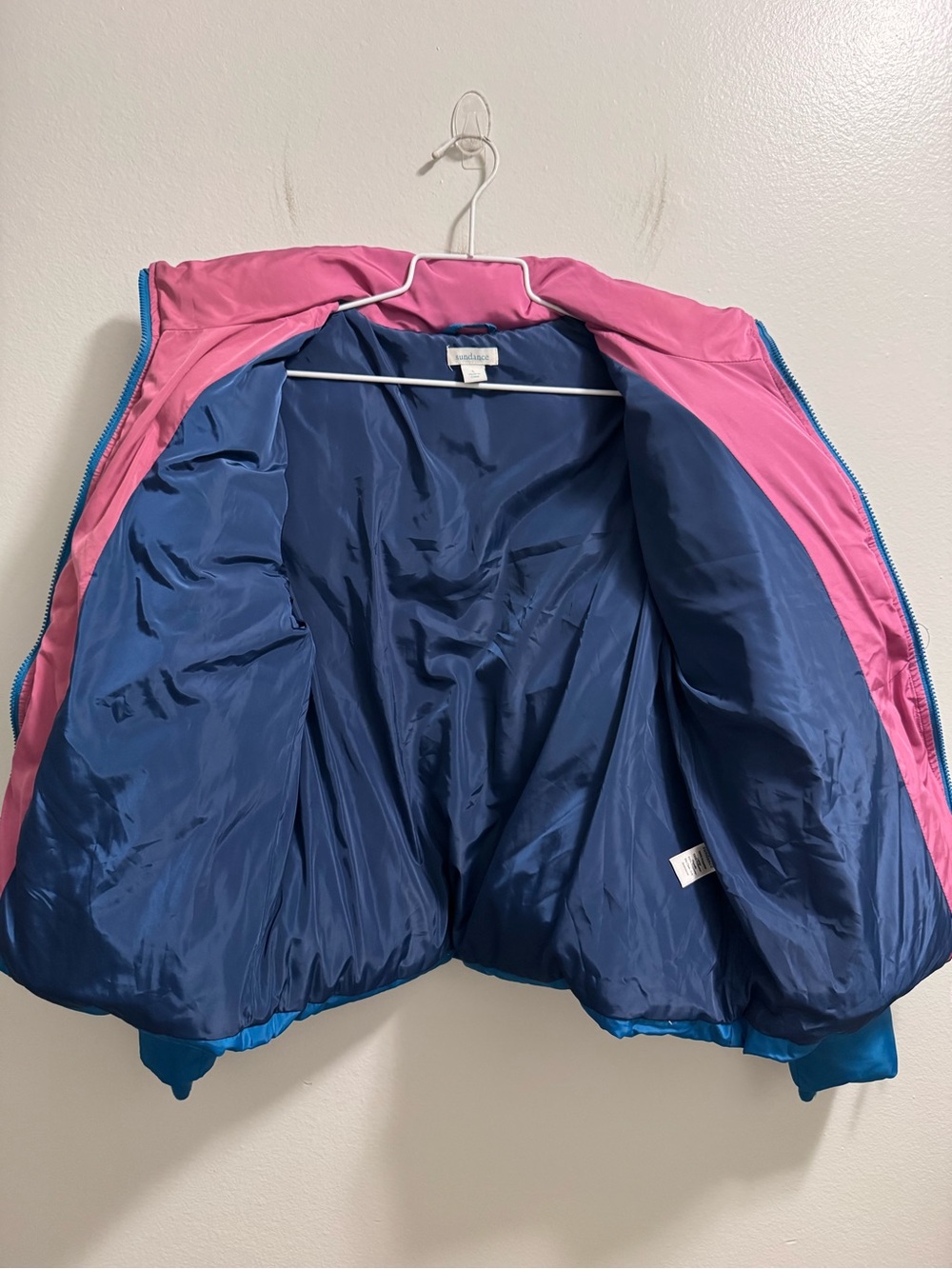 Sundance Retro Color Block Greer Mountain Puffer Jacket Size Large - Picture 15 of 16